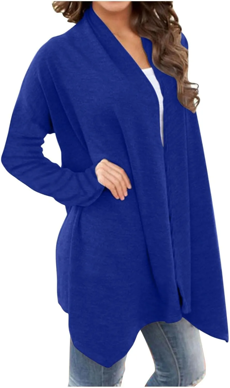 Summer Cardigans for Women Lightweight Printed Kimono Open Front Tops Long Sleeve Coat Elegant Clothes