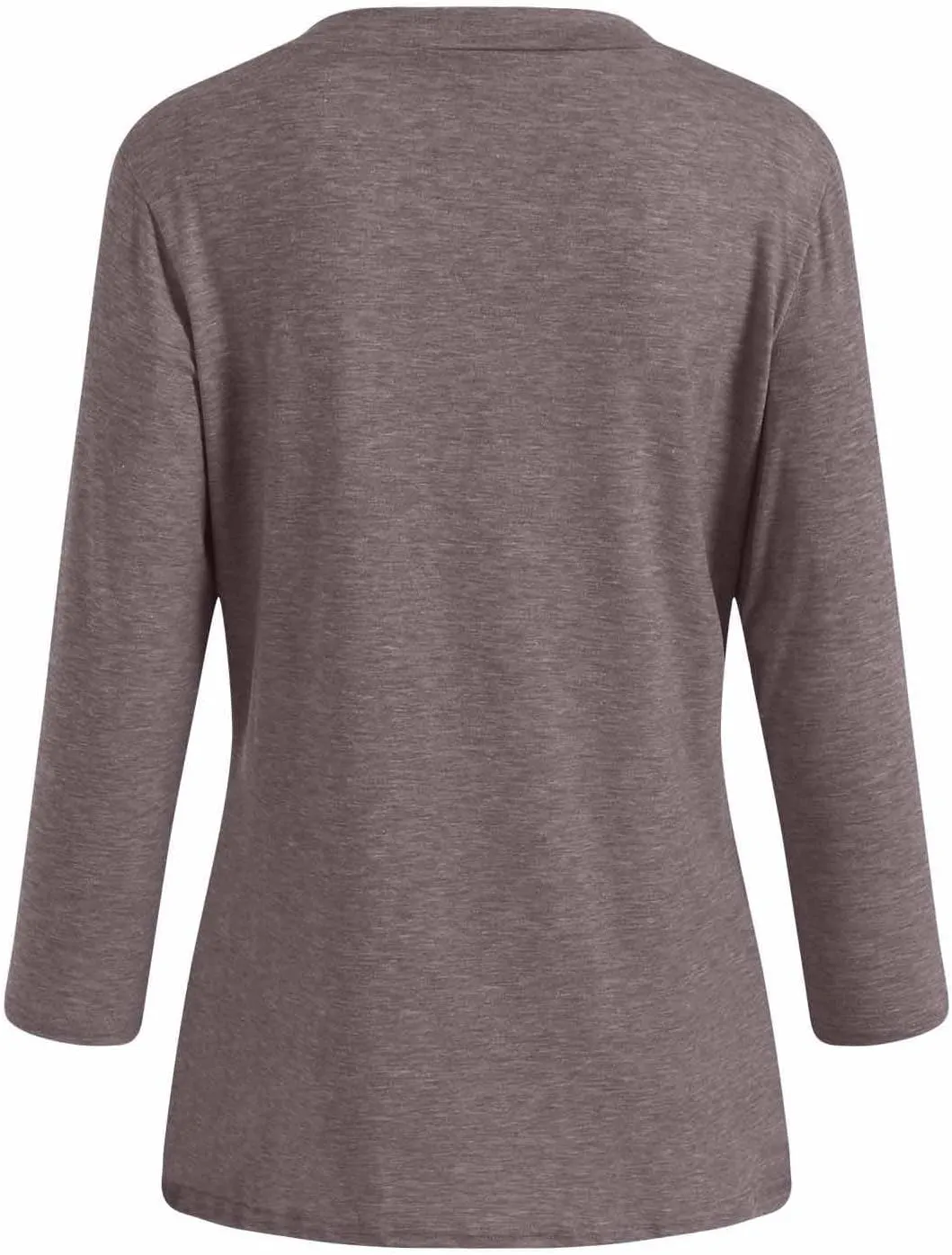 Summer Tops for Women 2025 3/4 Sleeve V Neck Shirts Casual Tunic Tops Fashion Cute Blouse Loose Basic Tops