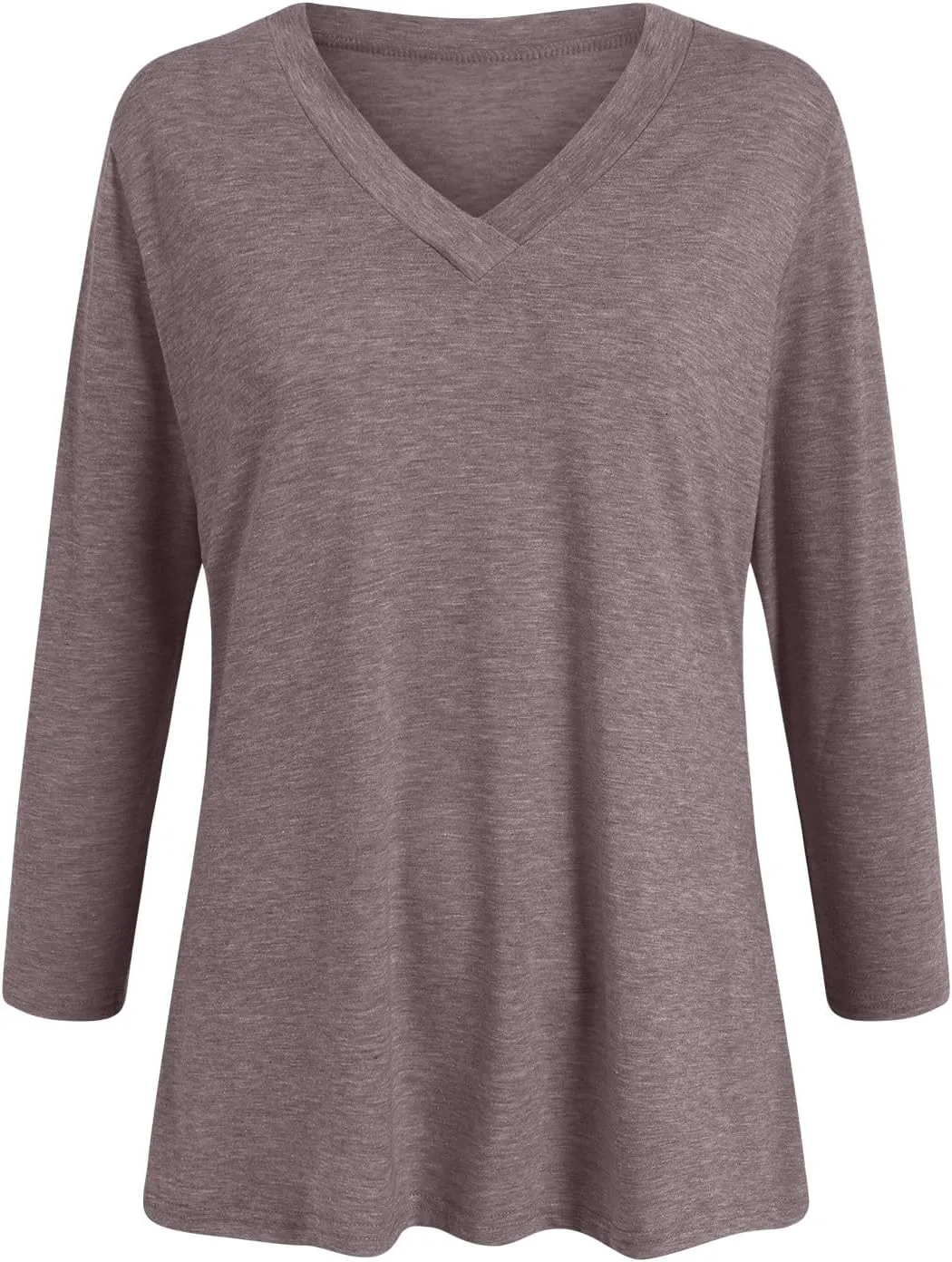 Summer Tops for Women 2025 3/4 Sleeve V Neck Shirts Casual Tunic Tops Fashion Cute Blouse Loose Basic Tops