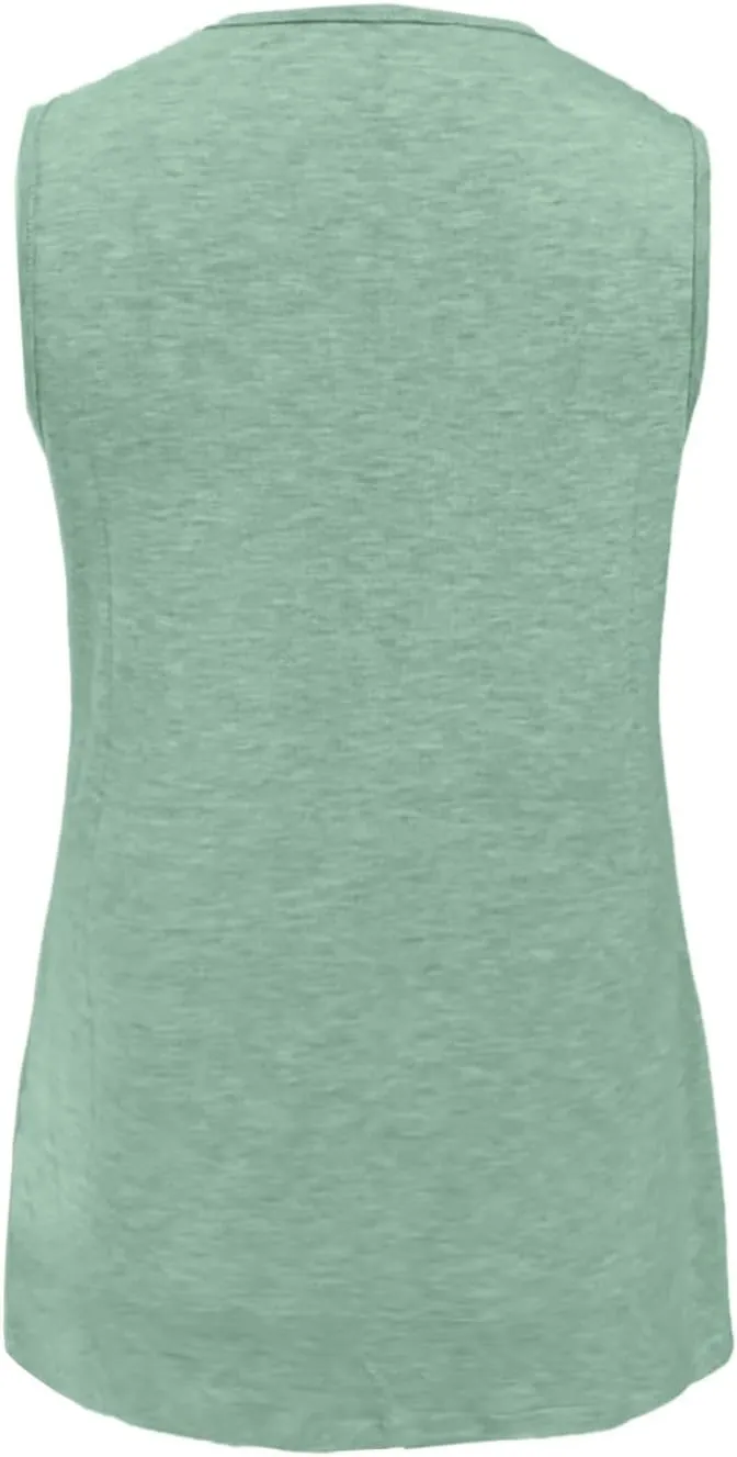 Tank Top for Women Summer V Neck T-Shirts Dressy Casual Sleeveless Comfy Tshirts Loose Beach Vacation Clothes