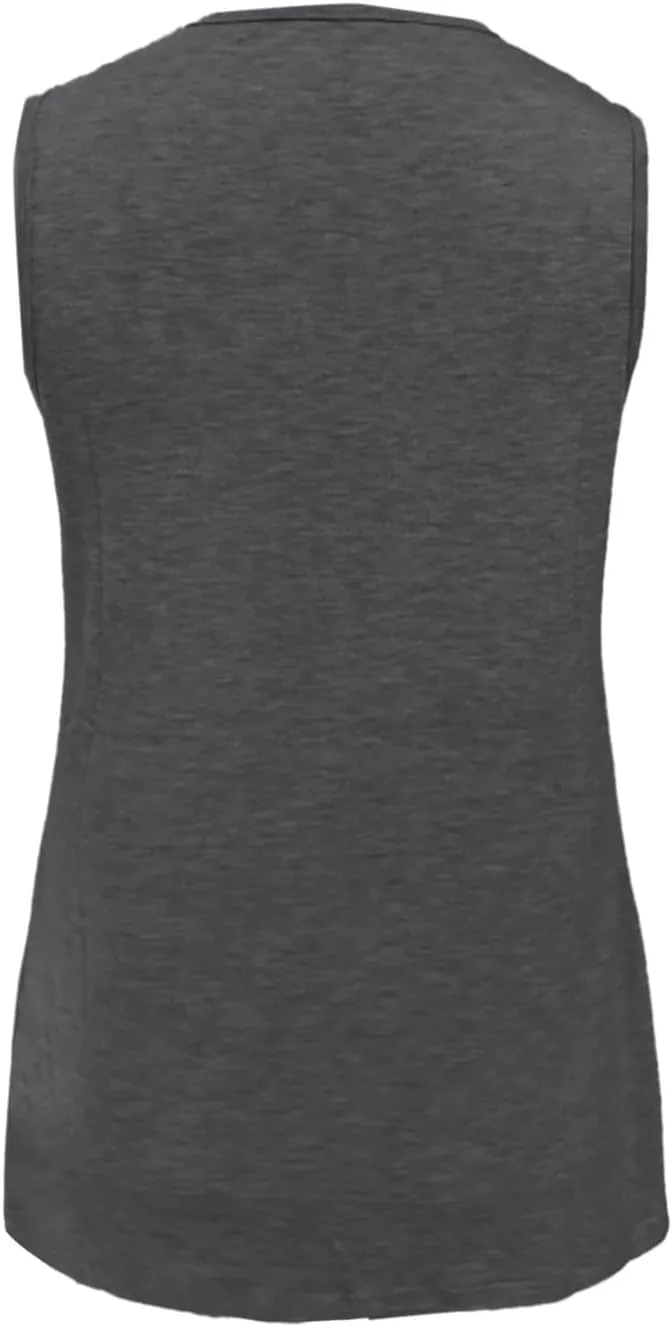 Tank Tops for Women Summer V Neck T Shirt Trendy Sleeveless Comfy Tee Shirt Loose Fit Beach Vacation Shirts
