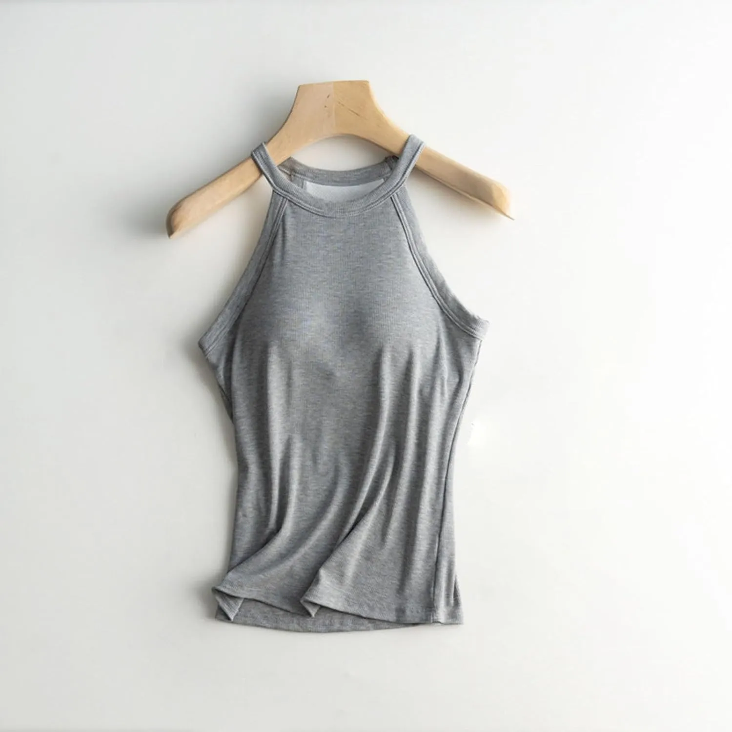 Tank Tops with Built in Bras Athletic Tank Tops for Women Ribbed Tank Top Fitness Workout Running Tops Summer