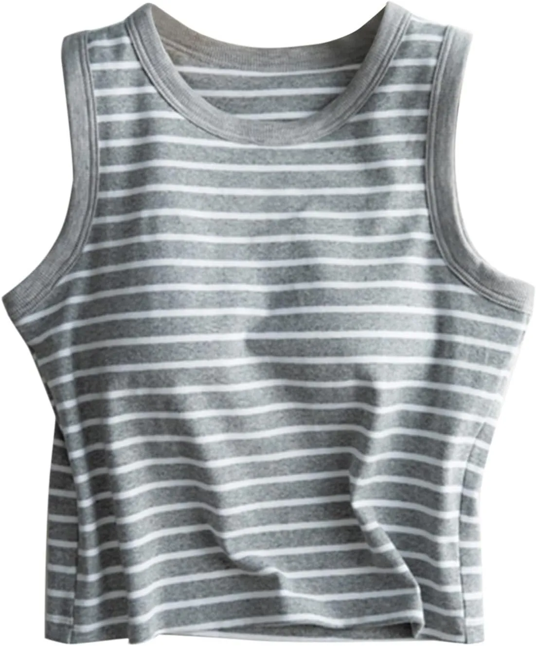 Tank Tops with Built in Bras Athletic Tank Tops for Women Ribbed Tank Top Fitness Workout Running Tops Summer
