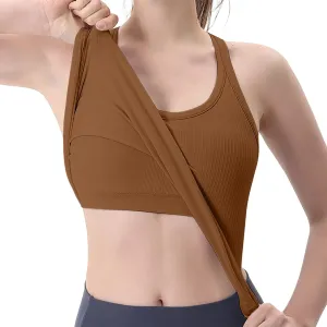 Tank Tops with Built in Bras Summer Tank Tops for Women Fitness Workout Layering Outfits Undershirts Cami Tops
