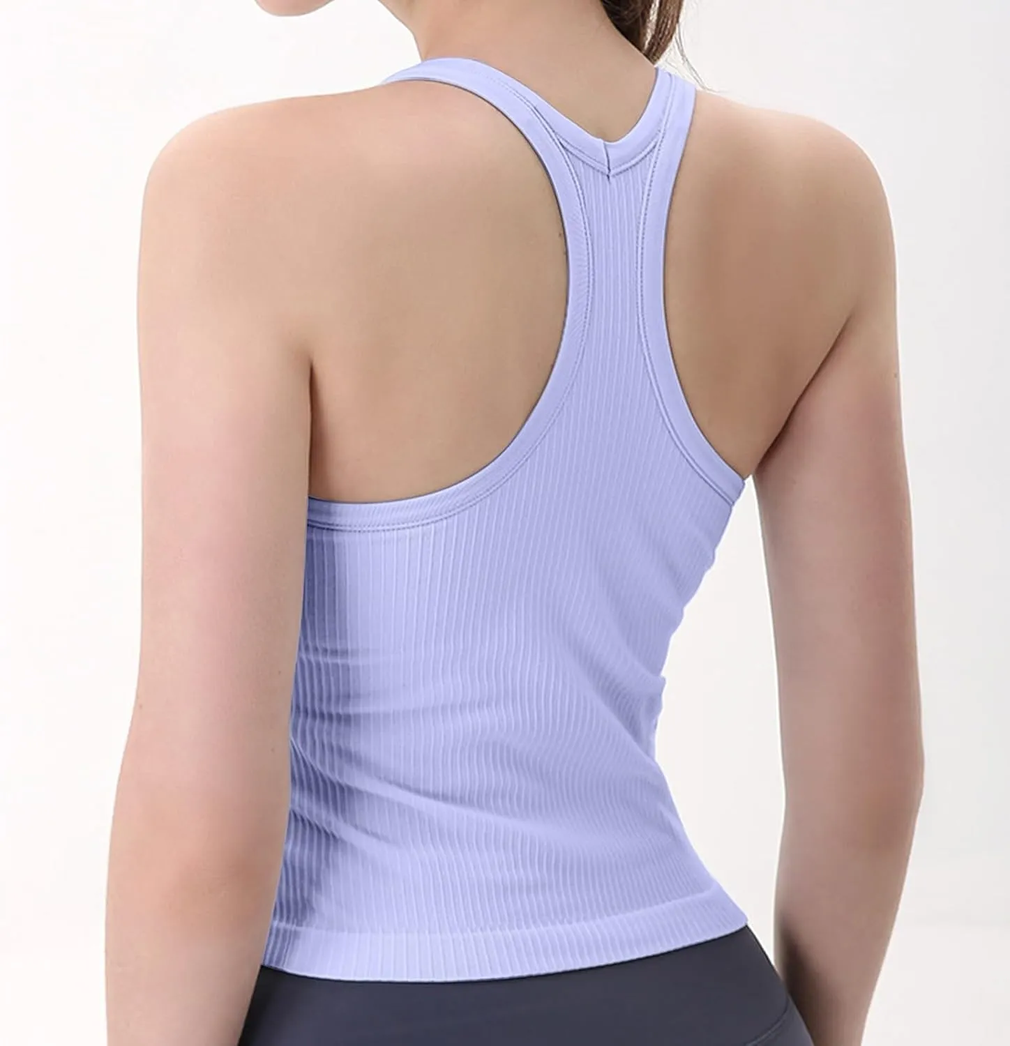 Tank Tops with Built in Bras Summer Tank Tops for Women Fitness Workout Layering Outfits Undershirts Cami Tops