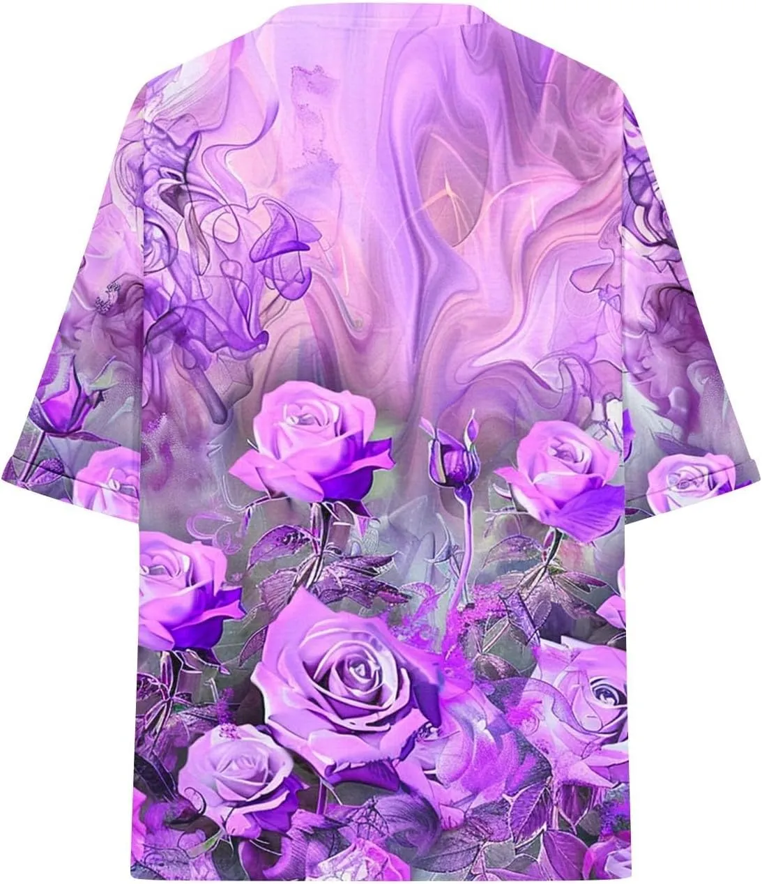 Tops for Women Trendy Summer Plus Size Crew Neck Short Sleeve Shirt Loose Fit Floral Graphic Tunic Tees Blouses