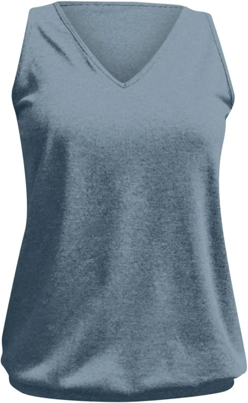 V Neck Tank Tops for Women Summer Loose Home Tops Vest Casual Soft Lightweight Classic-Fit Tanks Off Shoulder Tops