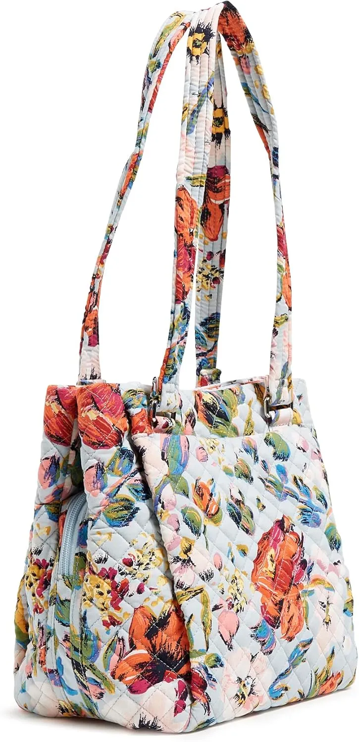 Vera Bradley Women's Cotton Multi-Compartment Shoulder Satchel Purse