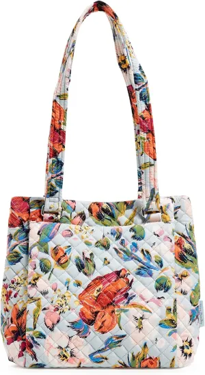 Vera Bradley Women's Cotton Multi-Compartment Shoulder Satchel Purse