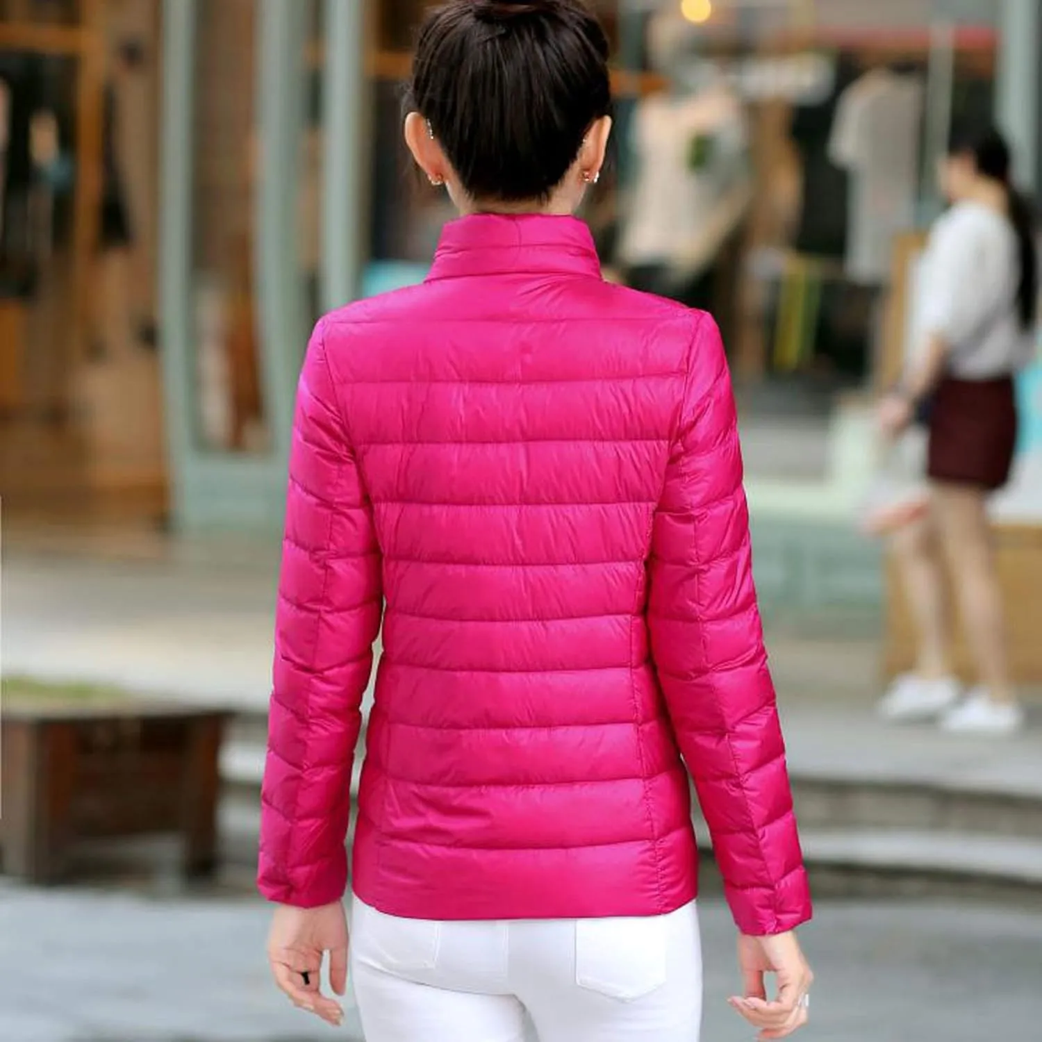 Winter Coats for Women Lightweight Puffer Jacket Quilted Jackets Slim Puffer Jacket Outerwear Down Coats with Pockets