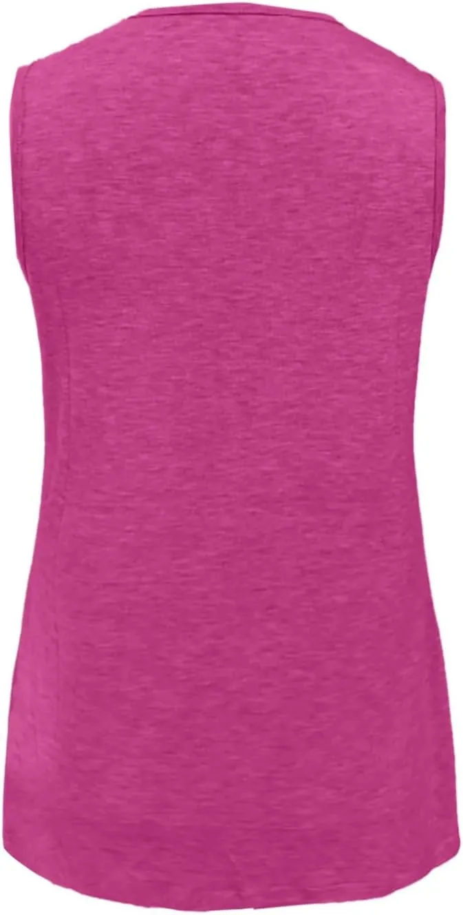 Women Summer Tank Tops Dressy 2025 Vacation Sleeveless V Neck Loose Fit Shirt Outfits Clothes