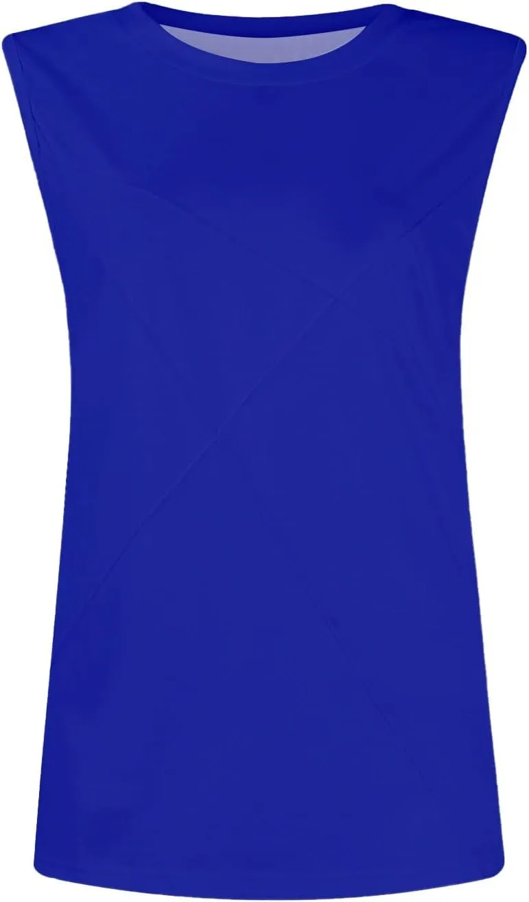 Women Tank Tops Crew Neck Shirts Loose Fit Tank Tops Sleeveless Tops Women T-Shirts Casual Summer Tops for Women