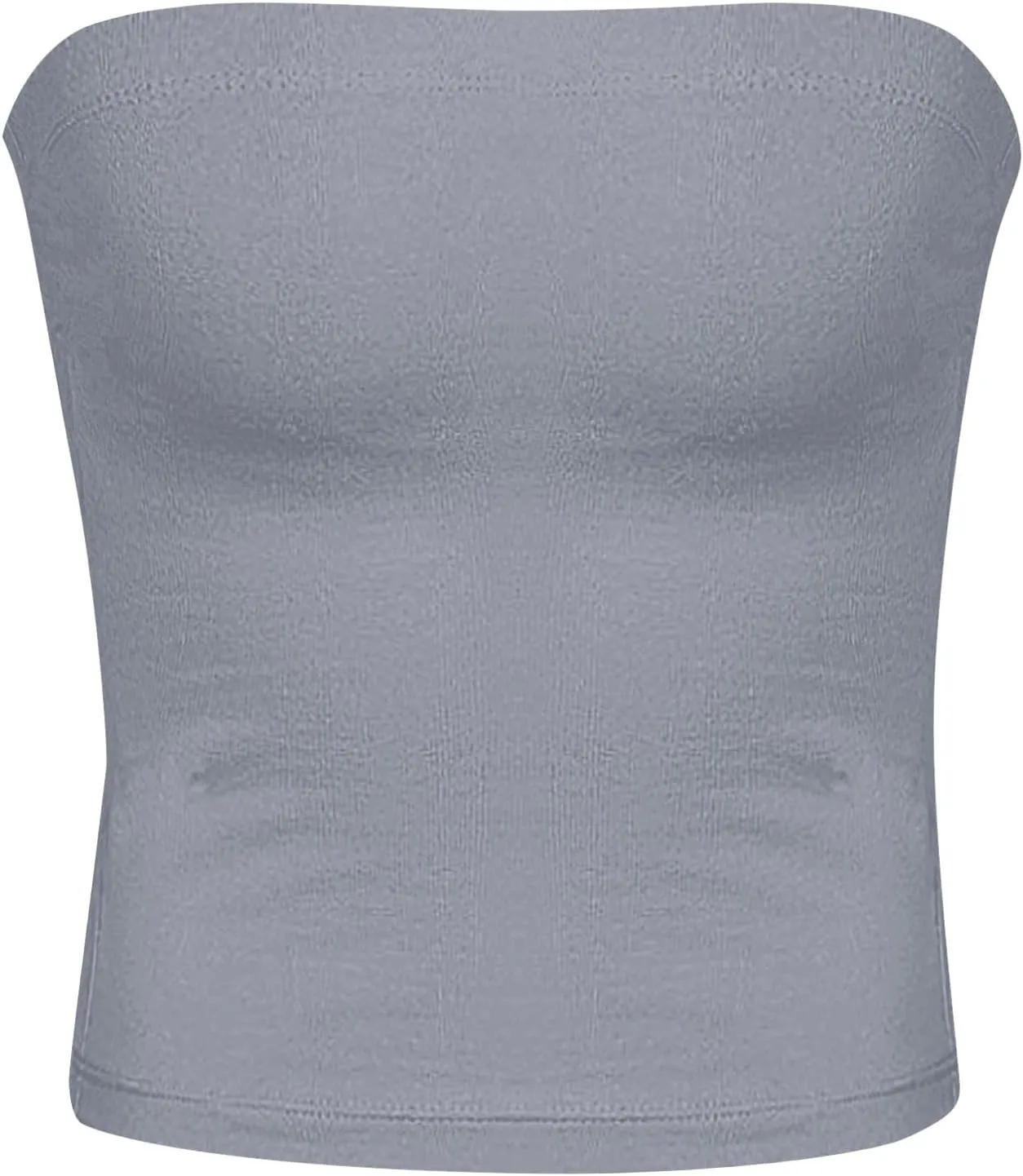 Women Y2K Strapless Backless Tube Top Double Lined Sleeveless Crop Tank 2025 Summer Clothes Going Out