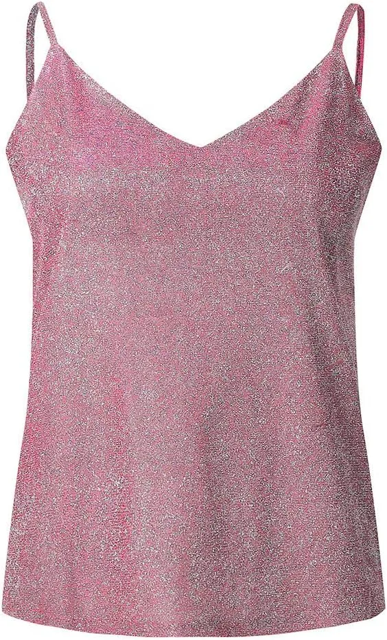 Women's Basic Tees Sequin Tops V-Neck Short Sleeve Tops Loose Shiny Dress Up Tops Party Short Blouses, S-5XL