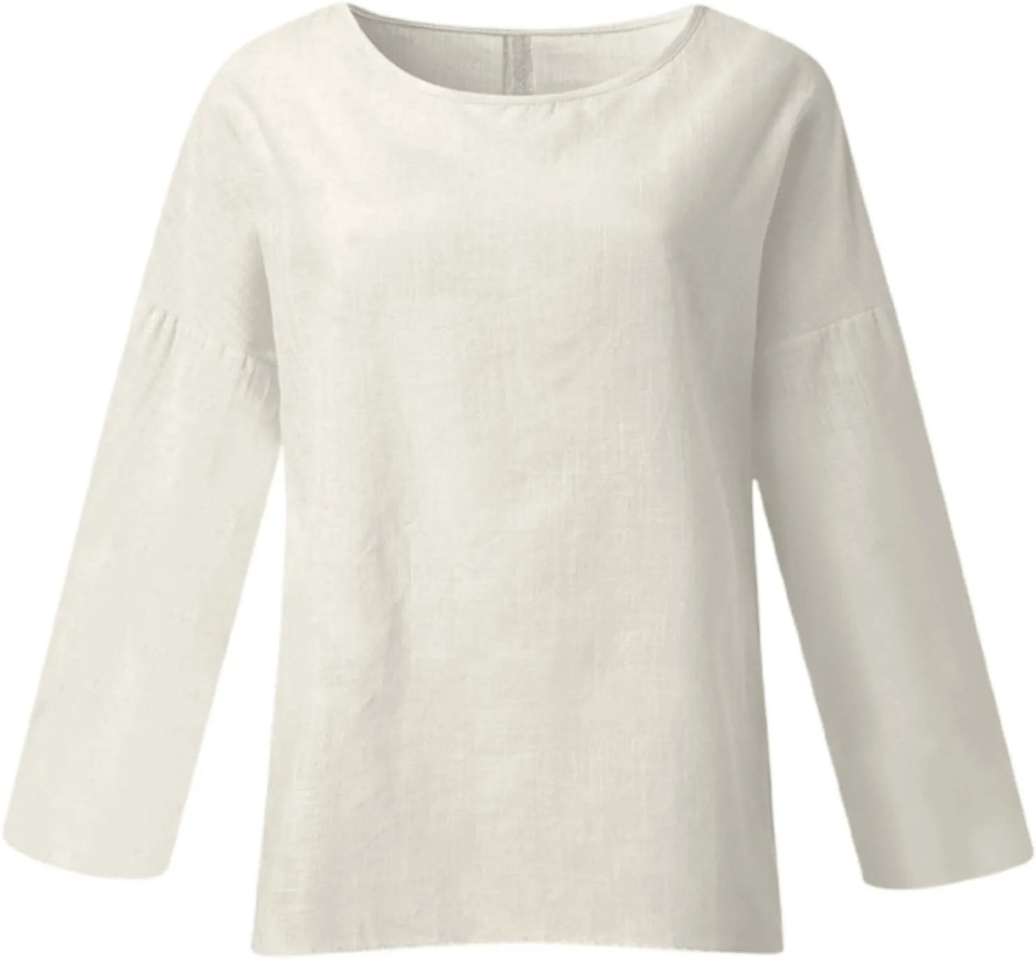 Women's Collared Button Down Shirt V-Neck Short Sleeve Linen Summer Casual Dress Blouses Top Loose Tshirts