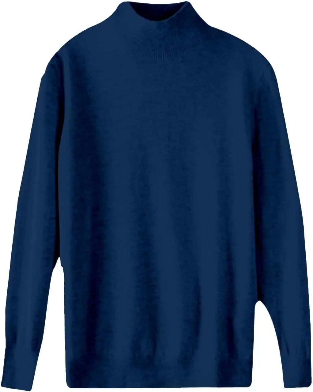 Womens Fleece Pullover Half Turtleneck Solid Color Basic Casual Sweater Tops Fashion Soft Knitted Long Sleeve Sweater