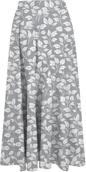 Women's High Waisted Flowy Swing Skirt, Fashion Floral Print Summer Beach Shirts Comfy Casual Daily Going Out Clothes