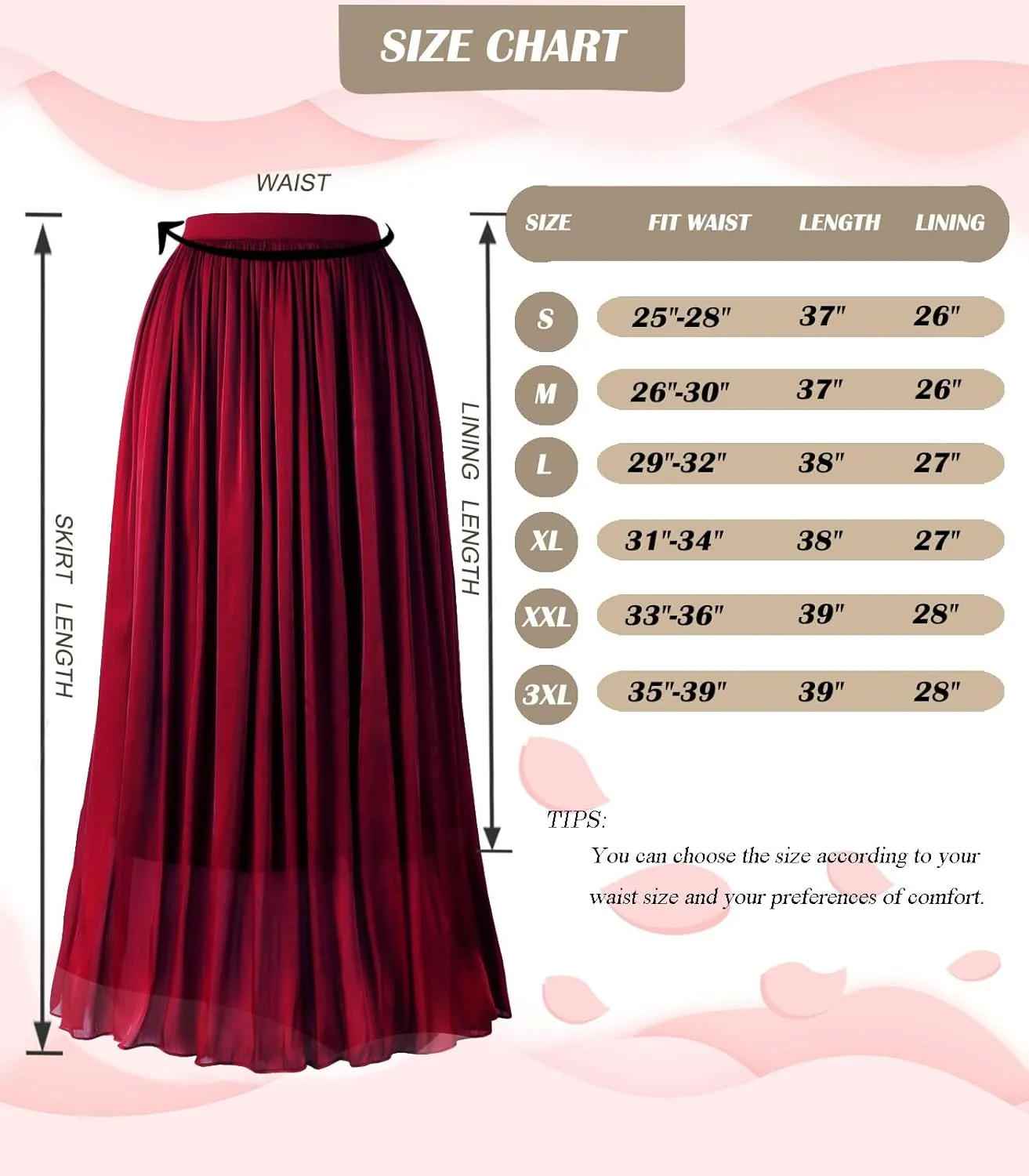 Women's Metallic Shiny Maxi Skirts Lightweight Silky Flowy Skirt for Summer Beach Holiday