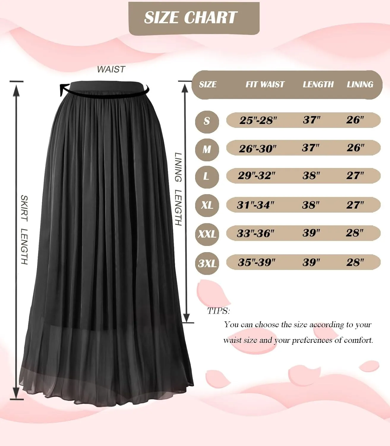 Women's Metallic Shiny Maxi Skirts Lightweight Silky Flowy Skirt for Summer Beach Holiday