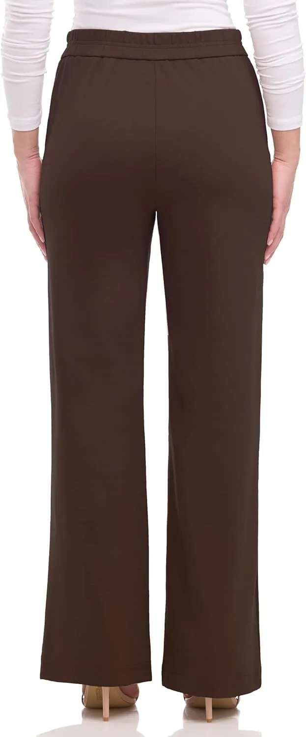 Women's Silky and Stretchy Pull-On Wide Leg Hi-Rise Palazzo Pant