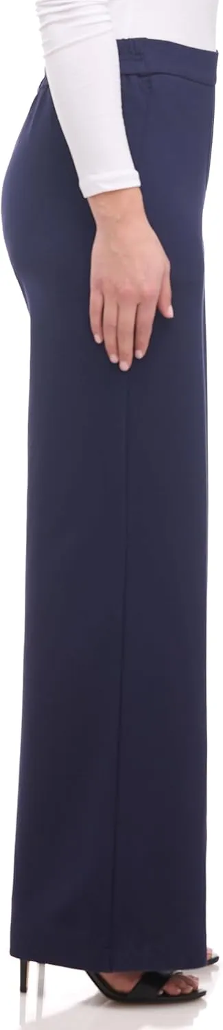 Women's Silky and Stretchy Pull-On Wide Leg Hi-Rise Palazzo Pant