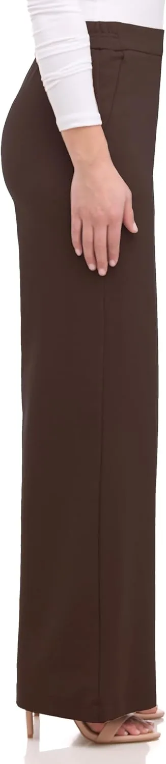 Women's Silky and Stretchy Pull-On Wide Leg Hi-Rise Palazzo Pant