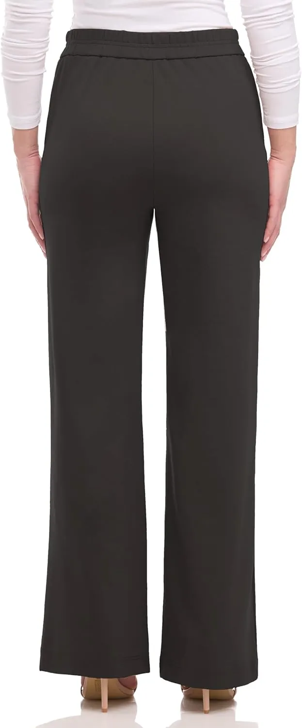 Women's Silky and Stretchy Pull-On Wide Leg Hi-Rise Palazzo Pant
