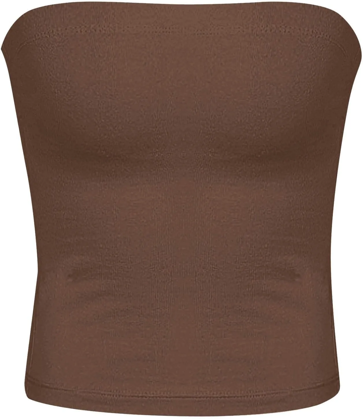 Womens Strapless Tube Tops Sexy Backless Sleeveless Bandeau Shirts Going Out Crop Top Summer Outfits 2025