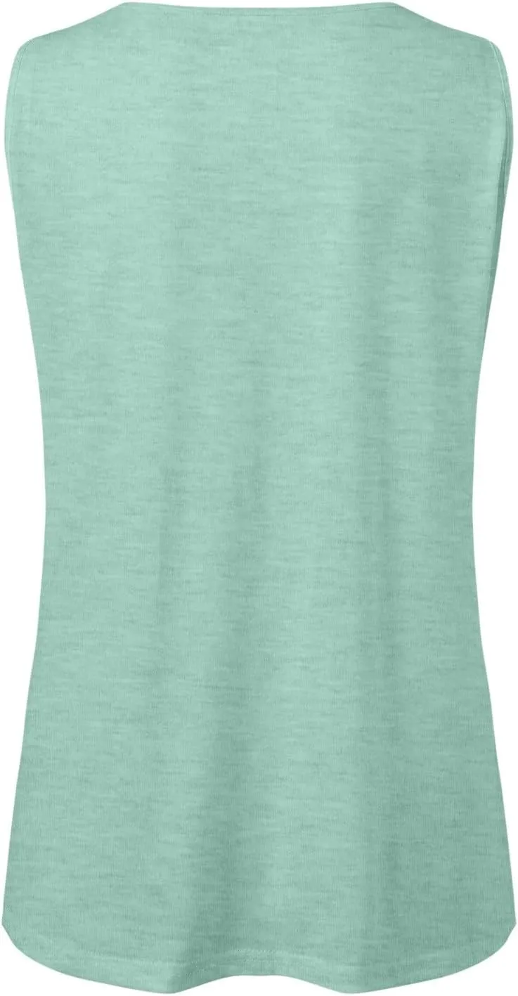 Womens Tank Tops Loose Fit Casual Flowy Tank Tops Square Neck Trendy Sleeveless Summer Tops Clothes Outfits 2025