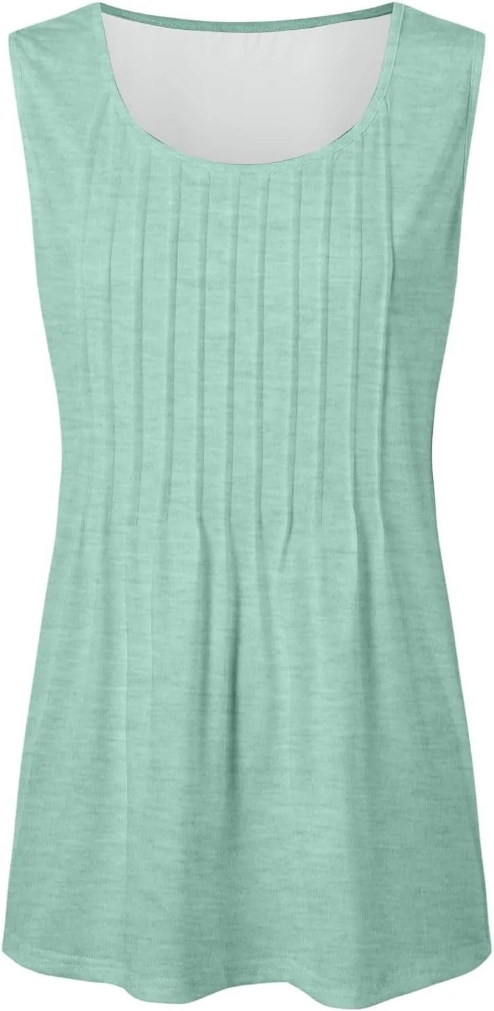 Womens Tank Tops Loose Fit Casual Flowy Tank Tops Square Neck Trendy Sleeveless Summer Tops Clothes Outfits 2025