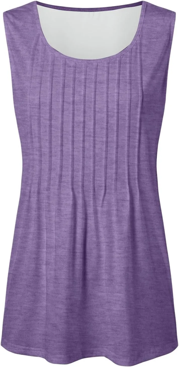 Womens Tank Tops Loose Fit Casual Flowy Tank Tops Square Neck Trendy Sleeveless Summer Tops Clothes Outfits 2025