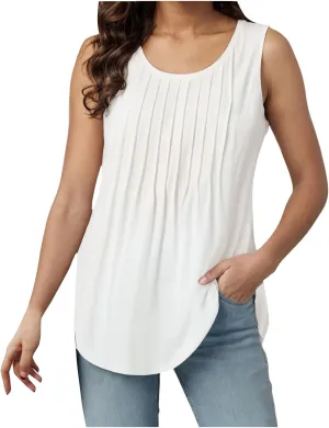 Womens Tank Tops Loose Fit Casual Flowy Tank Tops Square Neck Trendy Sleeveless Summer Tops Clothes Outfits 2025