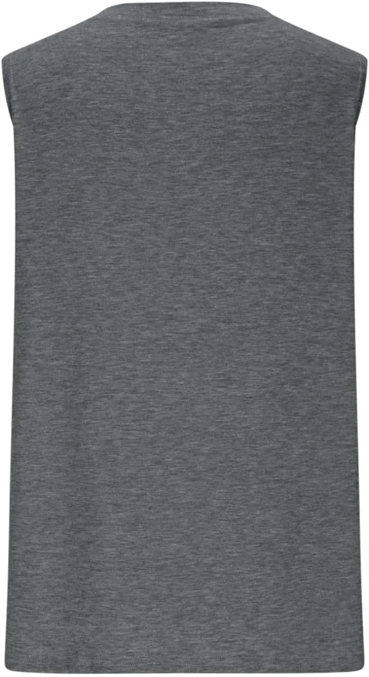 Womens Tank Tops Sleeveless Crew Neck Loose Fit Shirts Summer Clothes Solid Color Basic Tunic Blouse
