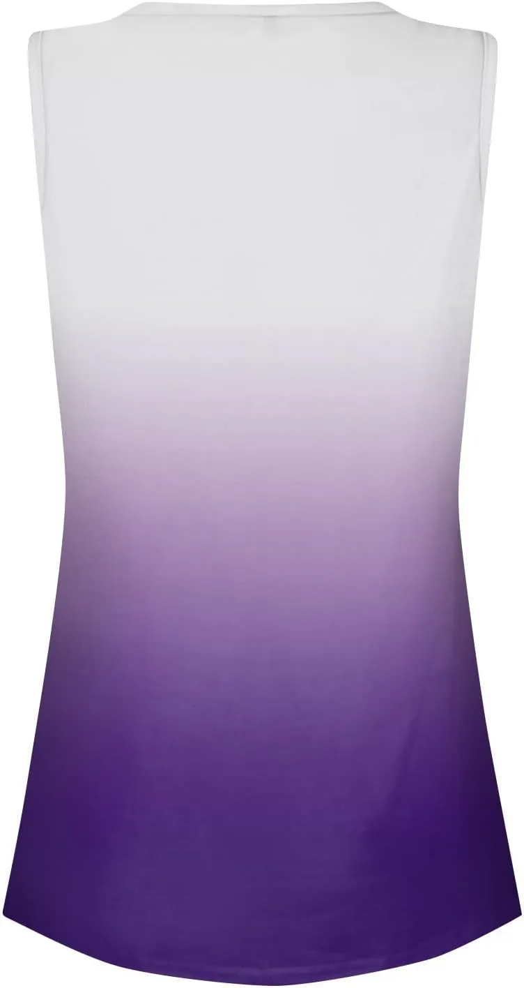 Womens Tank Tops Sleeveless Summer Tank Tops Oversized U Neck Loose Fit Button Casual Henley Tops Shirts 2025