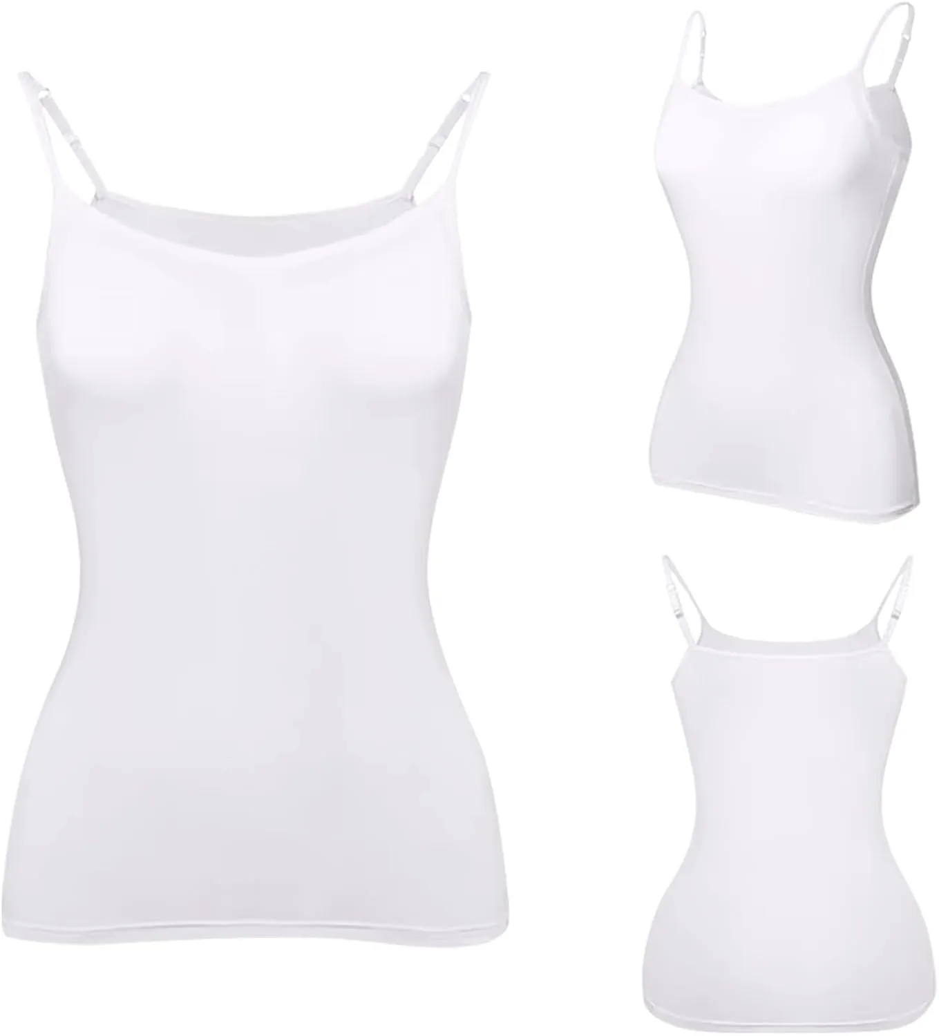 Womens Tank Tops with Built in Bras 2024 Plus Size Padded Workout Tops Casual Athletic Camisole Tops Basic Undershirts