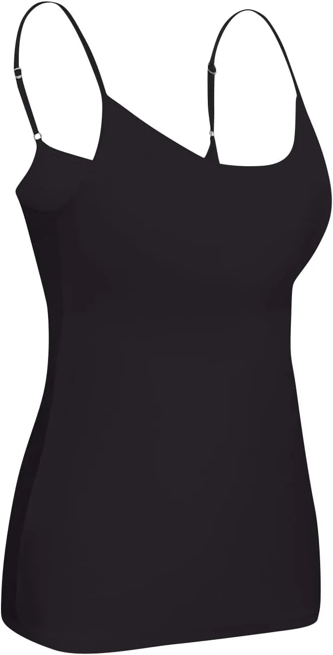 Womens Tank Tops with Built in Bras 2024 Plus Size Padded Workout Tops Casual Athletic Camisole Tops Basic Undershirts