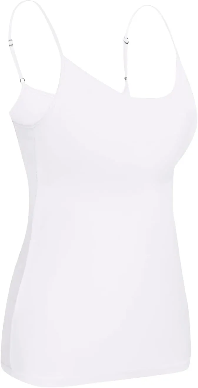 Womens Tank Tops with Built in Bras 2024 Plus Size Padded Workout Tops Casual Athletic Camisole Tops Basic Undershirts