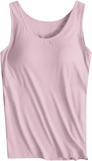 Womens Workout Tank Tops Cool-Dry Sleeveless Muscle Tank Tops Loose Fit Athletic Yoga Tops Running Shirts with Bras