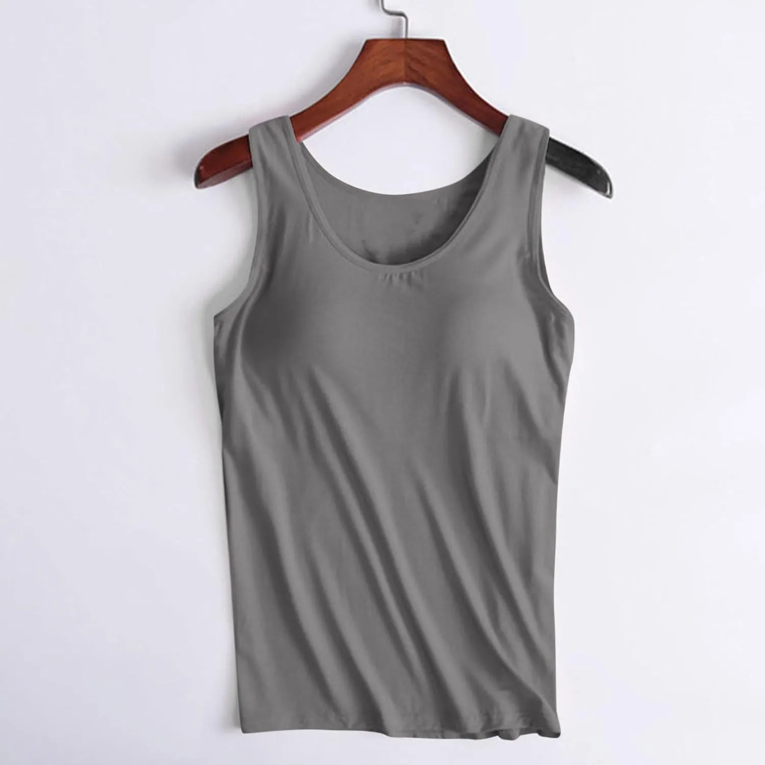 Womens Workout Tank Tops Cool-Dry Sleeveless Muscle Tank Tops Loose Fit Athletic Yoga Tops Running Shirts with Bras