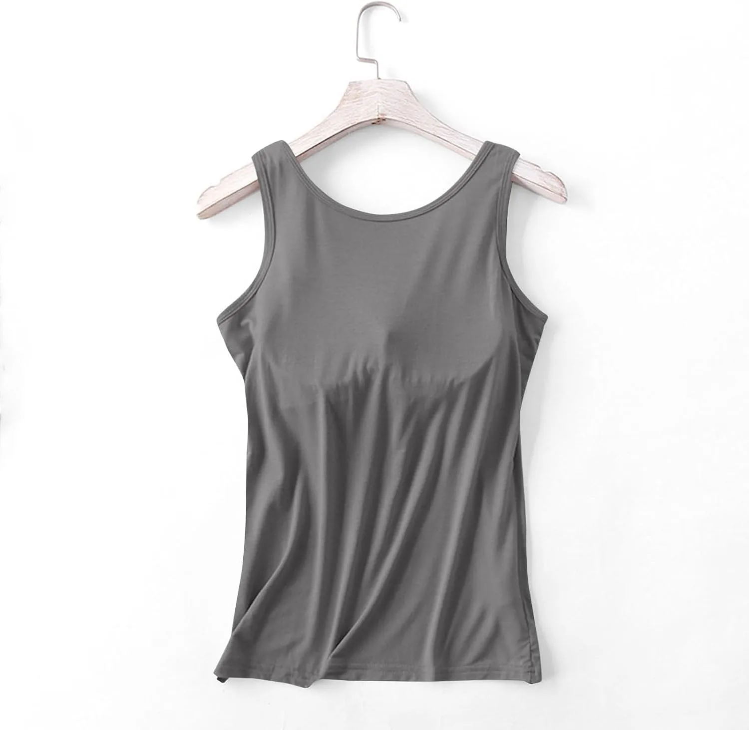 Womens Workout Tank Tops Cool-Dry Sleeveless Muscle Tank Tops Loose Fit Athletic Yoga Tops Running Shirts with Bras