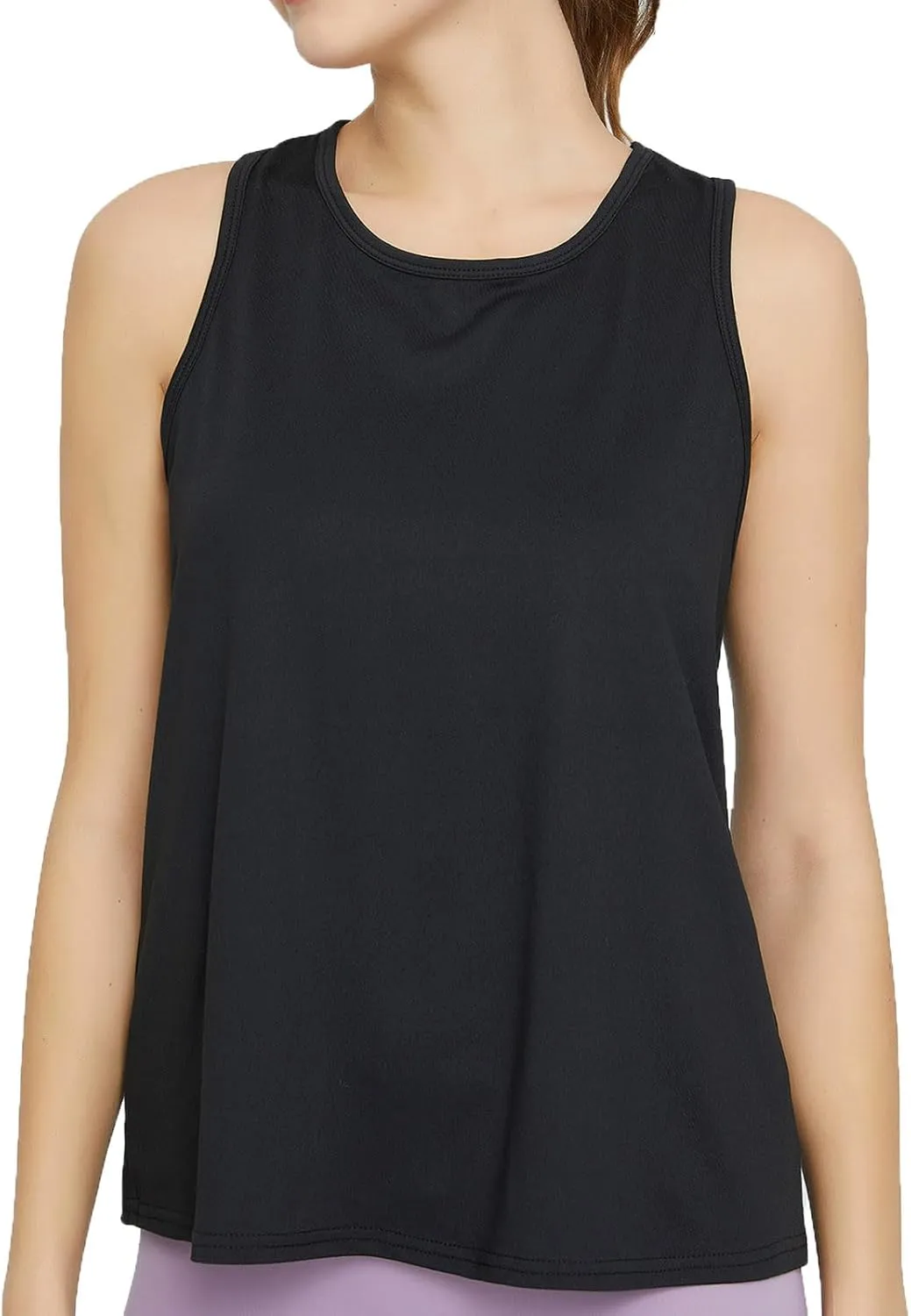Workout Tops Women Racerback Cross Backless Tank Tops Sleeveless Running Yoga Tops Loose Fit Athletic Gym Clothes