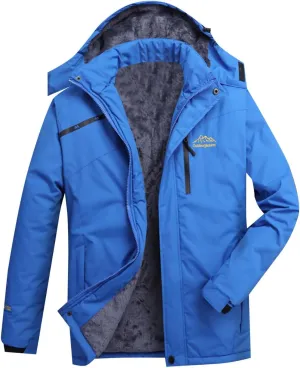 ZYXTIM 3-in-1 Winter Jacket for Women Fleece Lined Warm Waterproof Rain Coat Hooded Softshell Warm Snow Jackets Windbreaker